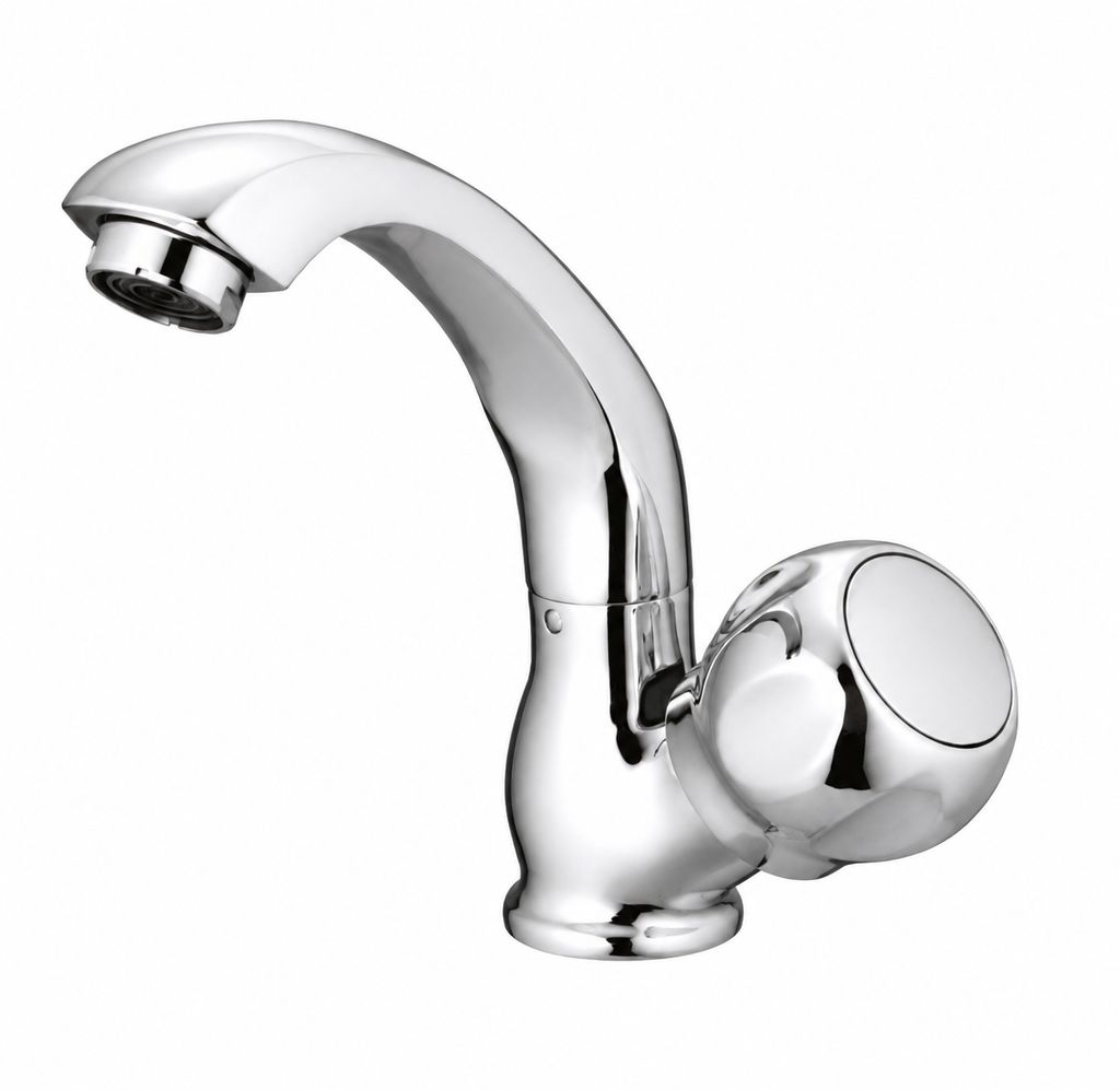 C.P Brass Swan Neck Pillar cock