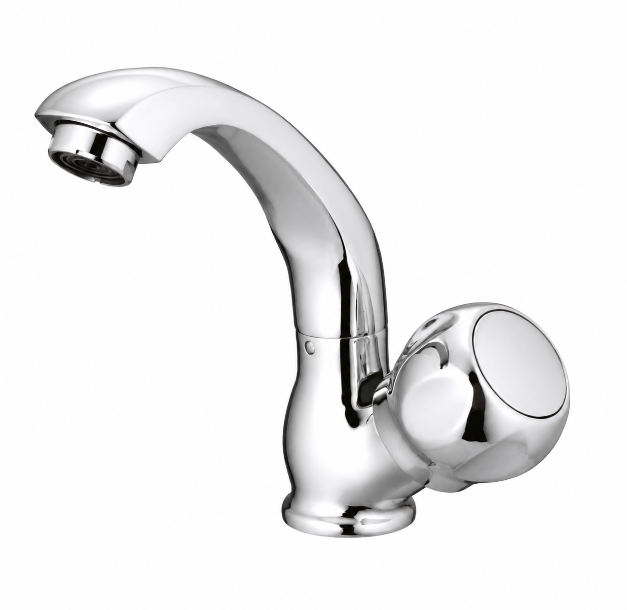 C.P Brass Swan Neck Pillar cock