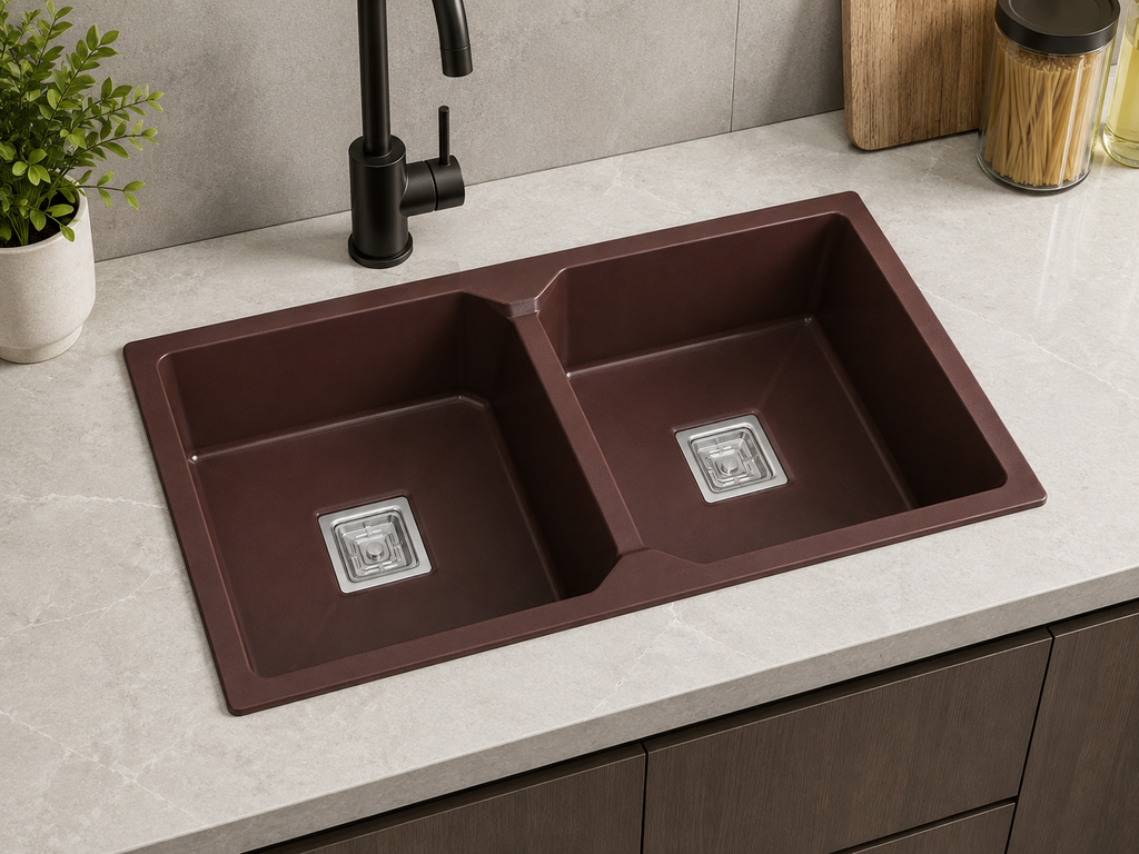 Quartz Sink Double Bowl