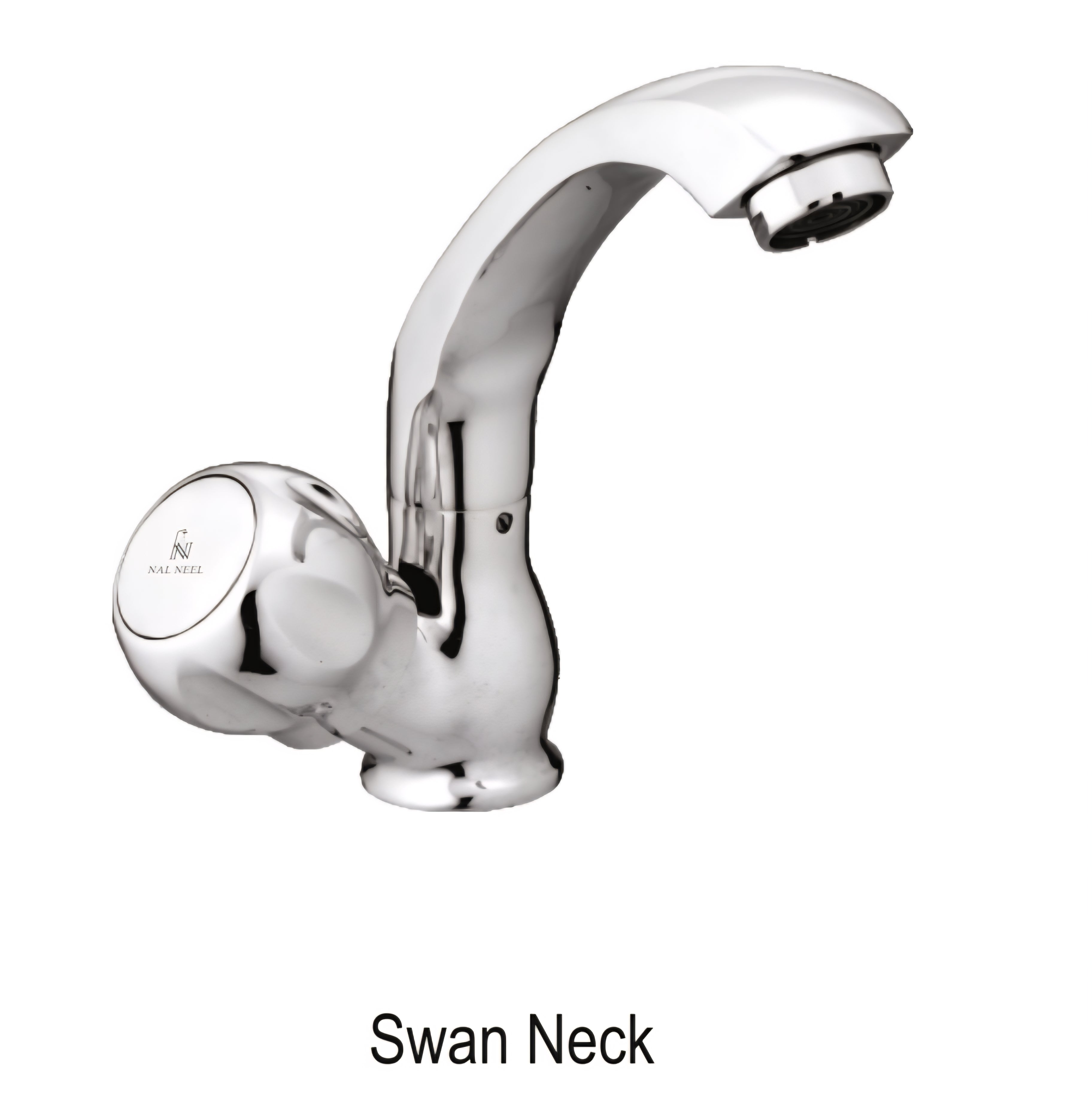 C.P Brass Swan Neck Pillar cock
