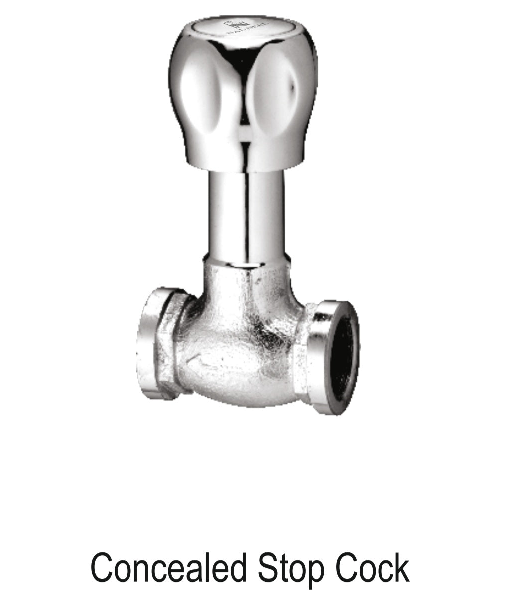 C.P Brass Concealed Stop Cock 15mm